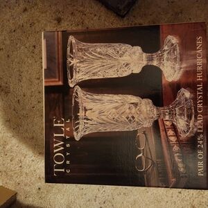 Towle Crystal Lead Crystal Hurricanes